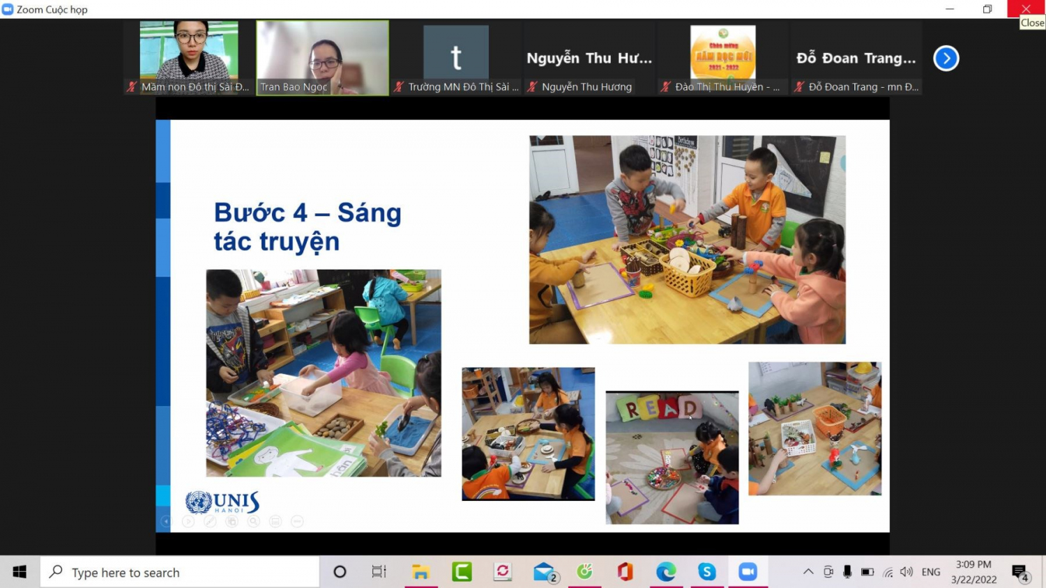CBGV Trường MN chất lượng cao Đô Thị Sài Đồng tham gia tập huấn chuyên đề “Story telling”.